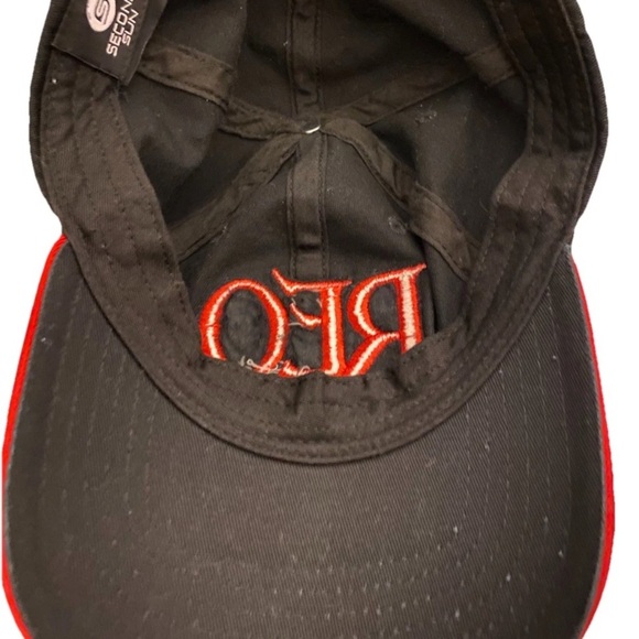 REO Speedwagon Black Ball Cap With Red Embroidery Adjustable Cotton - Picture 3 of 5